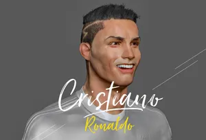 Cool Cristiano Ronaldo Cr7 3d Model Wallpaper
