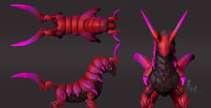 Cool Custom 3d Model Of Scolipede Wallpaper