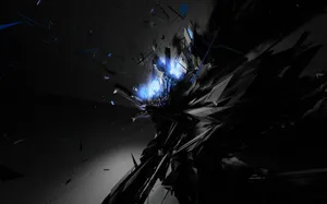 Cool Dark Shattered Glass Wallpaper