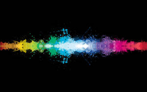 Cool Desktop Rainbow Color Splash Wallpaper