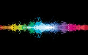Cool Desktop Rainbow Color Splash Wallpaper