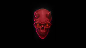 Cool Devil Red Skull Wallpaper