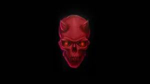 Cool Devil Red Skull Wallpaper