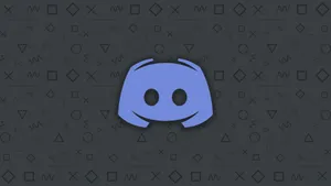 Cool Discord Blue Logo Icon Wallpaper