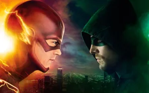 Cool Flash Facing Arrow Poster Wallpaper