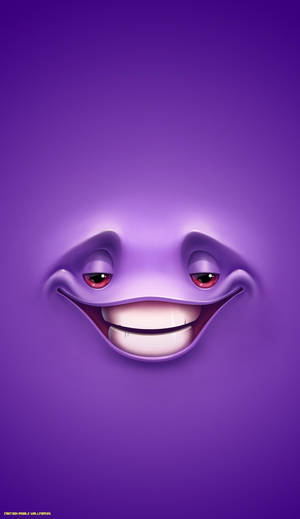 Cool Funny Purple Face Wallpaper