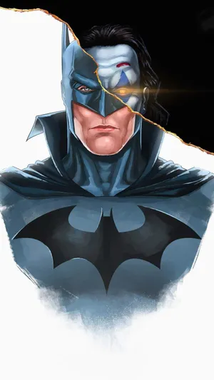 Cool Half Batman Half Joker Iphone Wallpaper