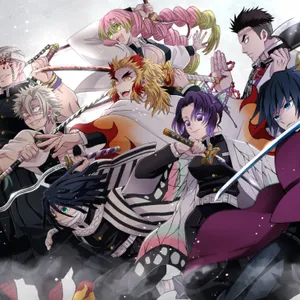 Cool Hashira Characters Demon Slayer Ipad Wallpaper