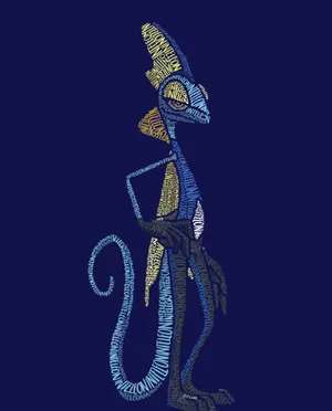 Cool Inteleon Text Art Wallpaper