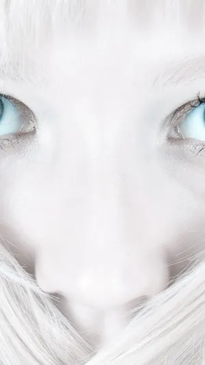 Cool Iphone White Face Close Up Wallpaper