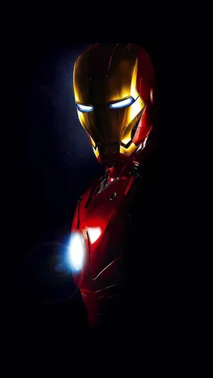 Cool Iron Man On A Dark Iphone Wallpaper