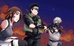 Cool Kakashi Group Art Wallpaper