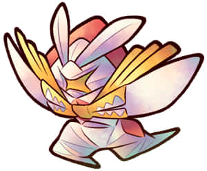 Cool Kartana Illustration On White Background Wallpaper