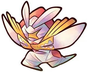 Cool Kartana Illustration On White Background Wallpaper