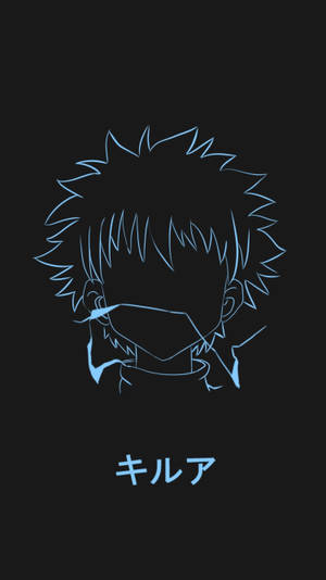 Cool Killua Line Art Wallpaper