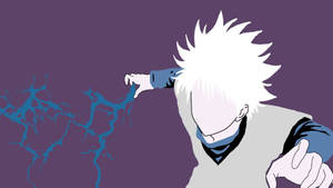 Cool Killua On The Move Wallpaper