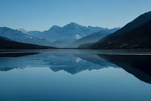 Cool Landscape With A Blue Lake Wallpaper