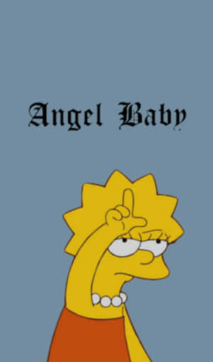 Cool Lisa Simpson Angel Baby Wallpaper