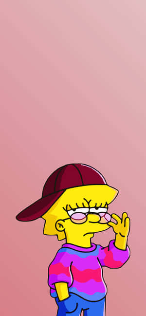 Cool Lisa Simpson Pose Wallpaper