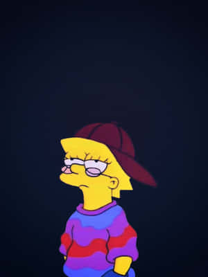 Cool Lisa Simpson Stance Wallpaper