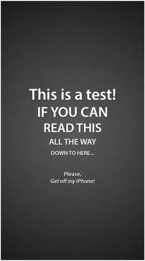 Cool Lock Screen Test Wallpaper