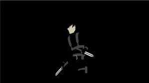 Cool Minimalist Darker Than Black Hei Wallpaper