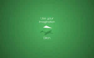 Cool Minimalist Green Quote Wallpaper