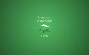 Cool Minimalist Green Quote Wallpaper