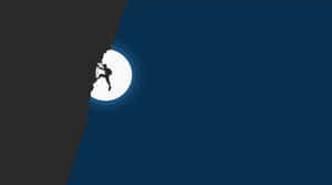 Cool Minimalist Moon Hike Wallpaper