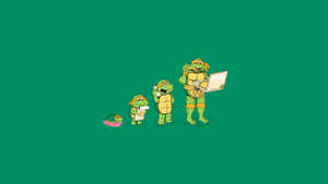 Cool Minimalist Ninja Turtles Wallpaper