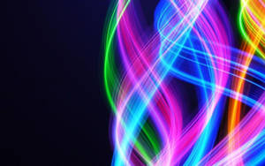 Cool Neon Light Streaks Wallpaper
