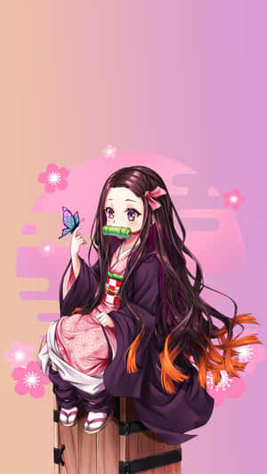 Cool Nezuko Phone Wallpaper