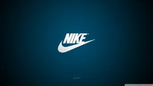 Cool Nike Dark Blue Logp Wallpaper