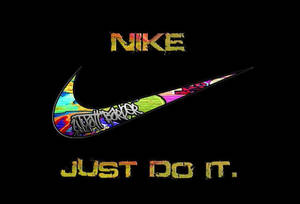 Cool Nike Graffiti Logo Wallpaper