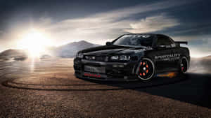 Cool Nissan Skyline Gtr Drifting Wallpaper