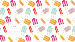 Cool Off With A Popsicle This July Wallpaper