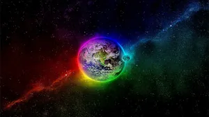 Cool Picture Colorful Planet Earth Wallpaper