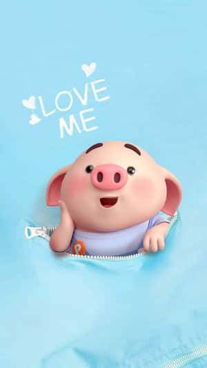 Cool Piggy In Pocket Wallpaper