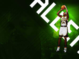 Cool Ray Allen Shooting Stance Wallpaper