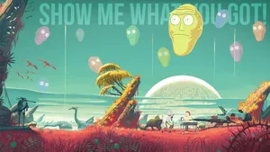 Cool Rick And Morty In Jungle Wallpaper