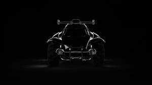 Cool Rocket League Front View Black Car Wallpaper