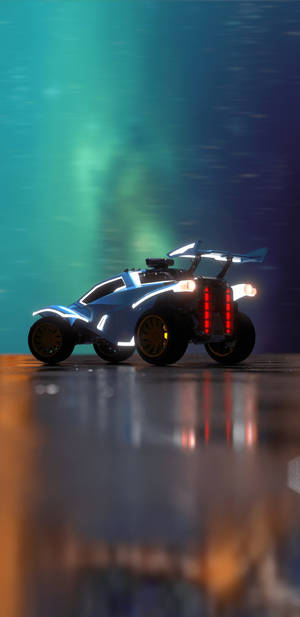 Cool Rocket League Well-lit Blue Octane Wallpaper