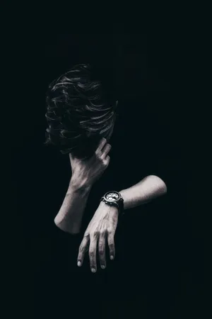 Cool Sad Boy Holding His Face Wallpaper