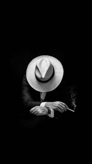 Cool Sad Boy In Stylish Fedora Wallpaper