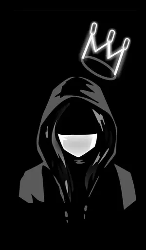 Cool Sad Boy With Crown Wallpaper