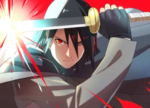 Cool Sasuke Sword Parry Wallpaper