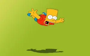 Cool Simpsons Falling Wallpaper