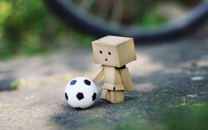 Cool Soccer Ball And Danbo Wallpaper