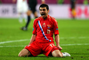 Cool Soccer Player Alan Dzagoev Wallpaper