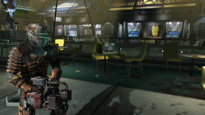 Cool Space Ship Canteen Wallpaper